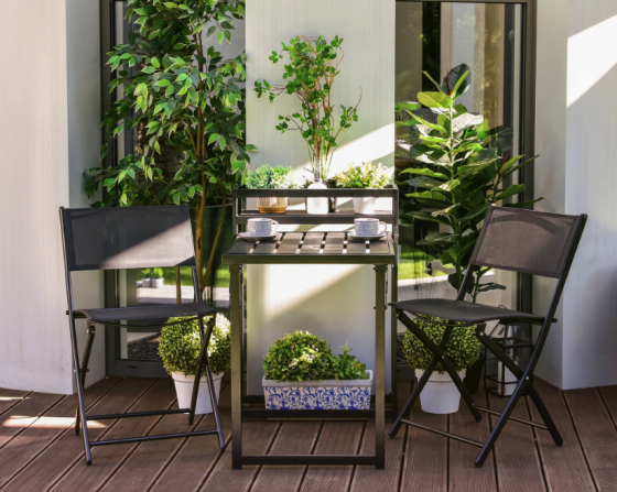 Комплект балконних меблів Jumi Kirbi з тумбою + 2 крісла Київ