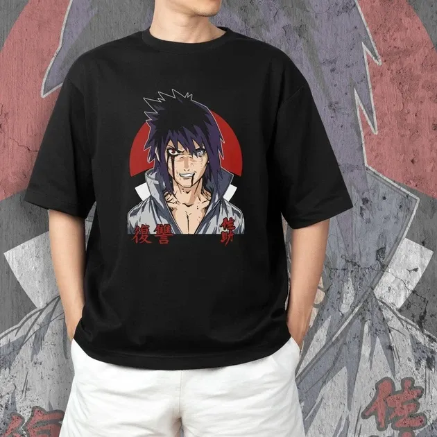 Футболка чоловіча з  принтом Наруто Саске Учиха 6 Розмір 48 Дніпро - фото 3