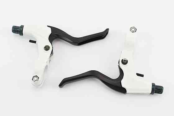 Гальмівні ручки, алюмінієві, біло-чорні BL-228 Киев