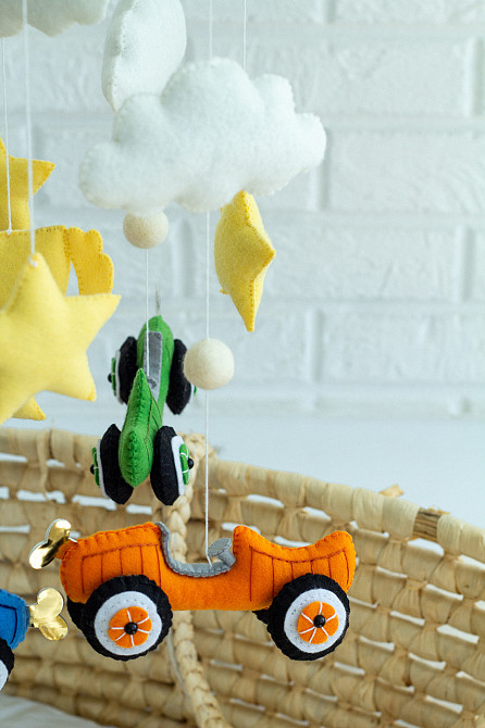 Музичний мобіль WoollyFox «Круті тачки» з 35 мелодіями Київ - фото 2