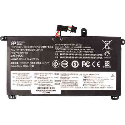 Аккумулятор для ноутбука LENOVO ThinkPad T570 (01AV493) 15.2V 2100mAh PowerPlant (NB482580) Винница