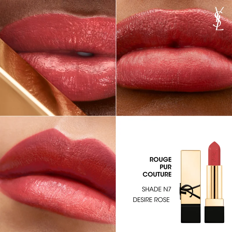 Помада для губ Yves Saint Laurent Rouge Pur Couture Caring Satin Lipstick N7 Desire Rose Слов'янськ - фото 4