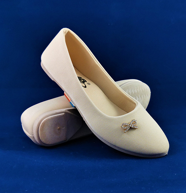 . Жіночі Балетки Бежеві Мокасини Туфлі (розміри: 37) - 150 Дніпро - фото 1