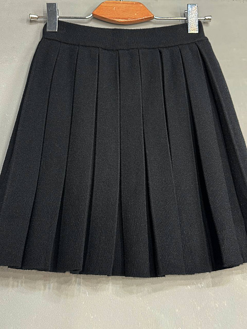 Спідниця жіноча A-N 9956 в’язана тепла у складку на резинці, чорний, one size Київ - фото 5