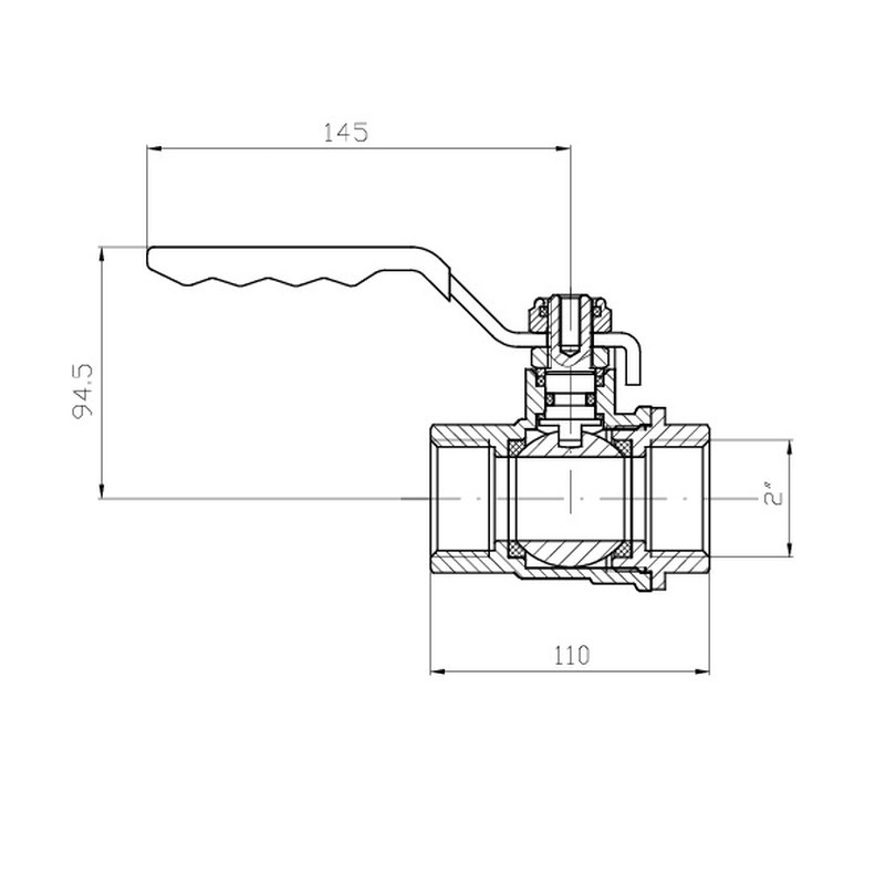 Кран шаровой ГГВ Koer Extreme KE.214-50 - 2