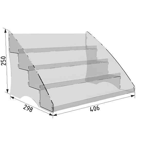 Подставка для лаков EKOSTAR 4-х яр 406х298х250 Киев