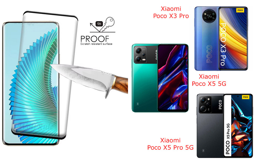 Защитное стекло HyperGlass Pro для Xiaomi Poco X3 Pro, X5 5G, X5 Pro 5G – максимальная чувствительность и Киев - изображение 1