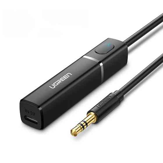 Bluetooth 5.0 передавач Ugreen aptX™ Low Latency transmitter mini Jack CM107 40761 (Чорний) Николаев