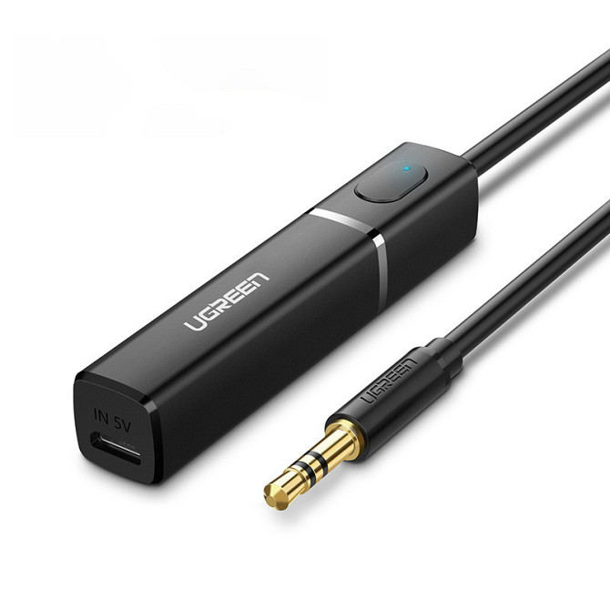 Bluetooth 5.0 передавач Ugreen aptX™ Low Latency transmitter mini Jack CM107 40761 (Чорний) Николаев - изображение 1