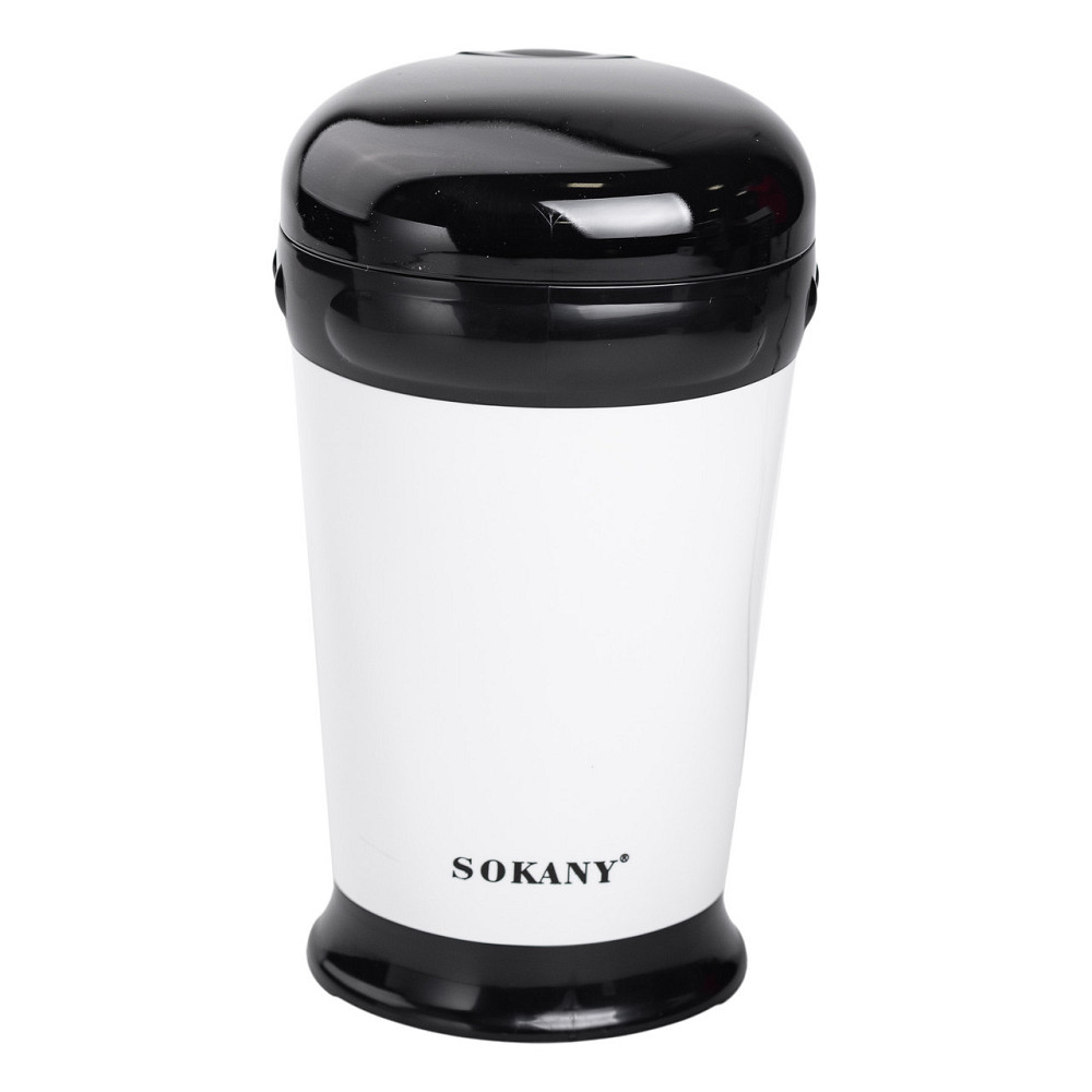 Автоматична електрокофемолка Sokany SM-3012, 180 Вт, біла Київ - фото 8