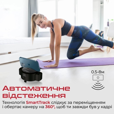 Веб-камера Promate Vision-HD з функцією гучного зв'язку Black (vision-hd.black) Винница - изображение 3