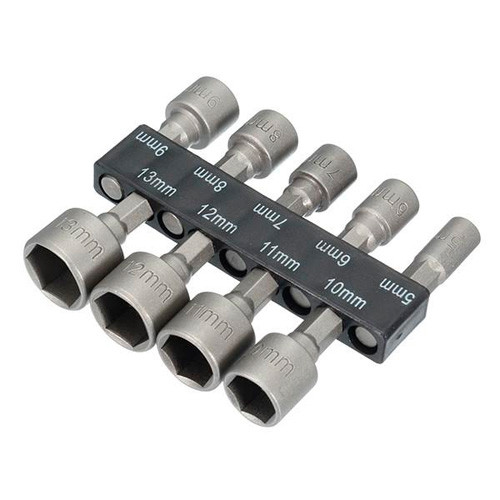 Набір торцевих головок біт 9шт 5-13мм, 1/4&quot; під шуруповерт Вінниця - фото 1