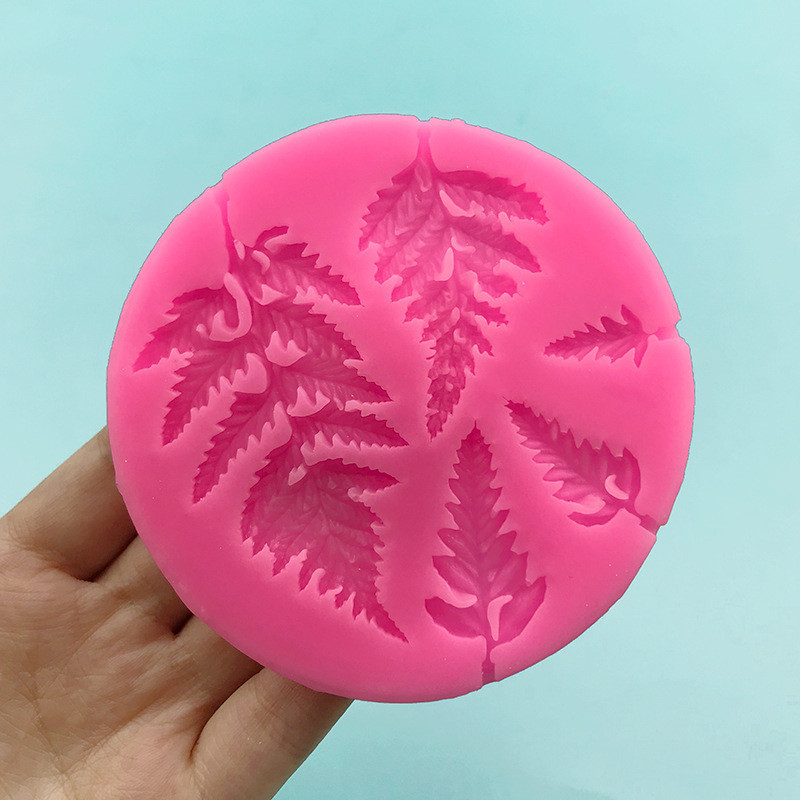 Молд кондитерский Листья папоротника 92 мм розовый Киев - изображение 4