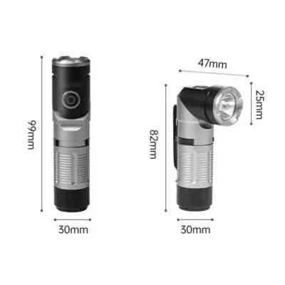 Фонарь Naturehike з кліпсою CNK2450ZM013, чорно-сірий (6976507668521) Винница