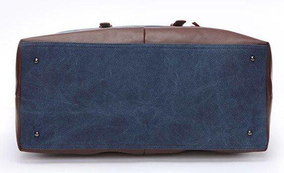 Дорожня сумка текстильна середня Vintage 20084 Синя Київ - фото 4