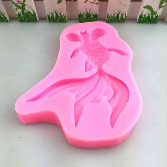 Молд силиконовый Золотая рыбка Телескоп 108 на 78 мм розовый Киев