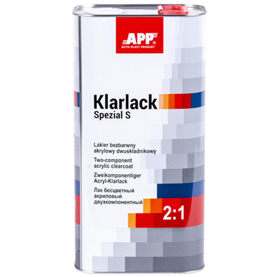 Лак акриловий "Klarlack Spezial S" 2К 2:1 5л (без затв.) APP, 020110 Київ - фото 1
