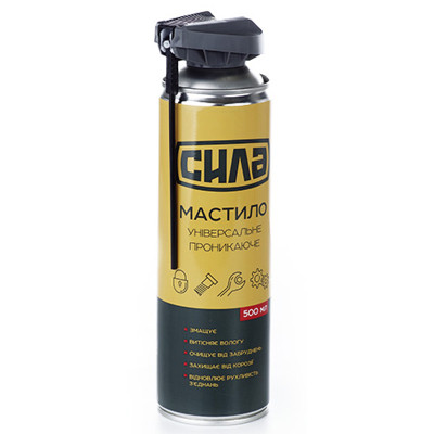 Смазка автомобильная СИЛА універсальне проникаюче 500 мл (951525) Винница - изображение 1