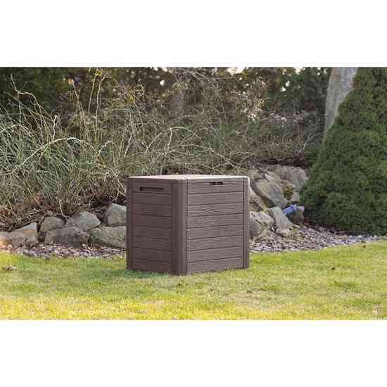Ящик для зовнішнього зберігання PROSPERPLAST WOODEBOX 140 л, коричневий Київ