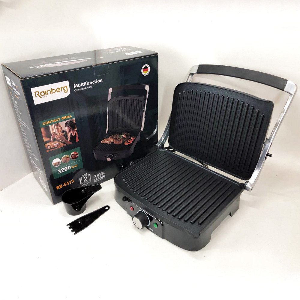 Гриль електричний для кафе, Кухонний гриль для м'яса електричний багатофункціональний контактний KW-21 Івано-Франківськ - фото 1