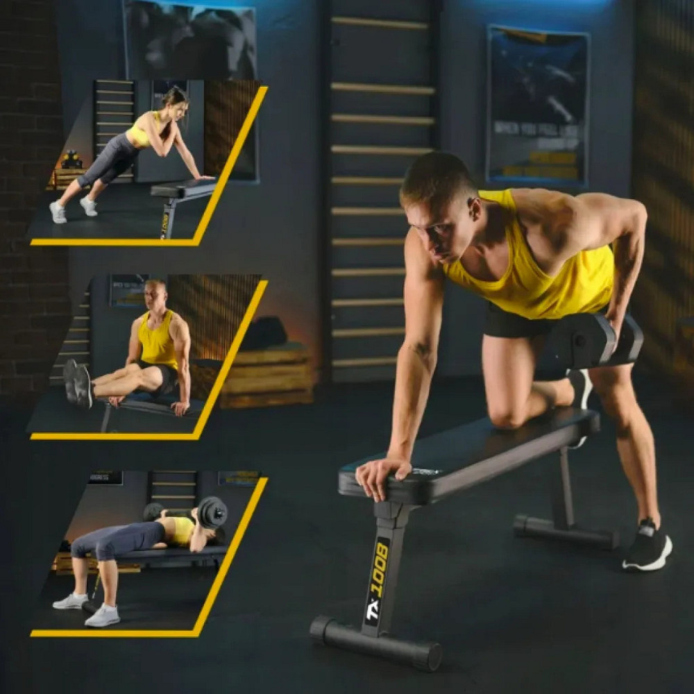 Тренировочная скамья для дома и спортзала универсальная раскладная Спортивная скамья для тренировок Trex Sport Киев - изображение 9