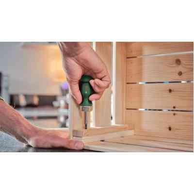 Набір викруток Bosch з тріскачкою, 6 насадок, руків&apos;&apos;я TPR , 111мм, сталь CrV (1.600.A03.2UZ) Вінниця