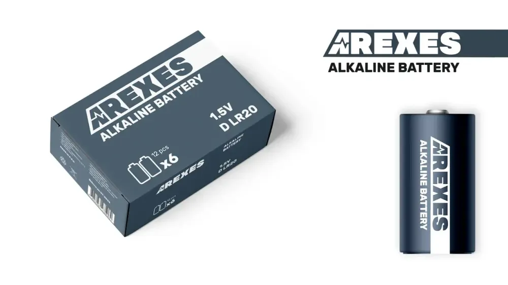 Батарейка LR20/D 1.5v Arexes алкалиновая Полтава - фото 1