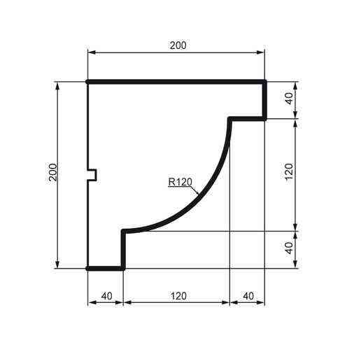 Карниз фасадный Prestige Decor KC 122 Днепр