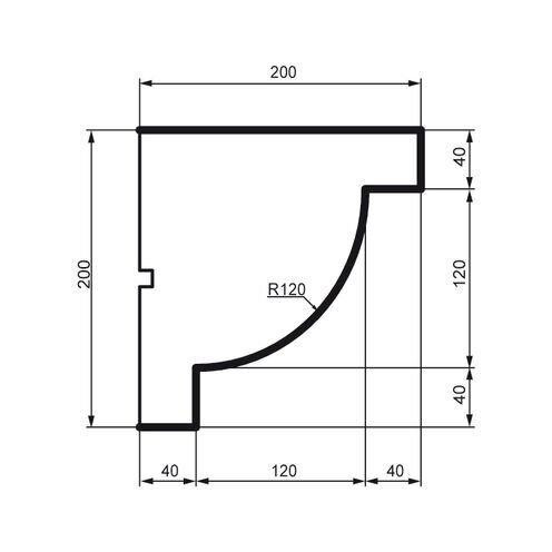 Карниз фасадный Prestige Decor KC 122 Днепр - изображение 2