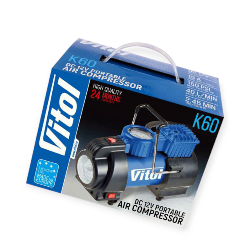 Компресор 10атм/40л/15а/1м шланг/прикур/сумка/led ліхтар Мукачево - фото 1