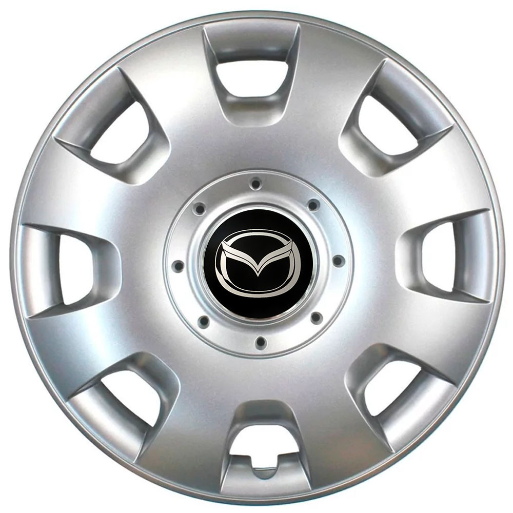 Автомобильные модельные колпаки R13 Mazda 107 4шт, SJS, серебристые Киев - изображение 1
