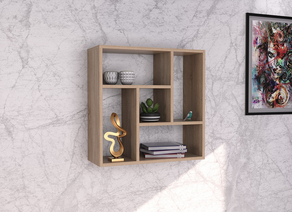 Полиця навісна П-3, Дуб Сонома, 610/230/610 Львів - фото 3