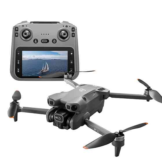 Квадрокоптер GT50 FPV з 8K-камерою РК пульт з екраном, безколекторні мотори, обхід перешкод (до 20 хв польоту) Київ
