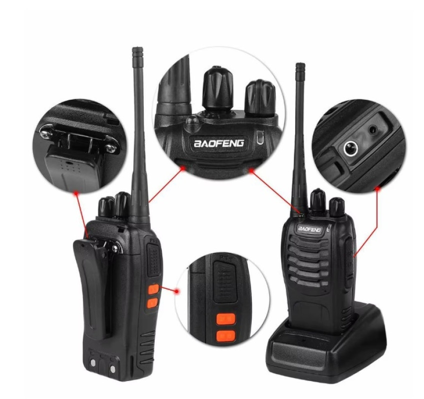 Рация Baofeng BF-888S дальность 5км батарея 1500mAh 5W зарядка от USB Черный Винница - изображение 7