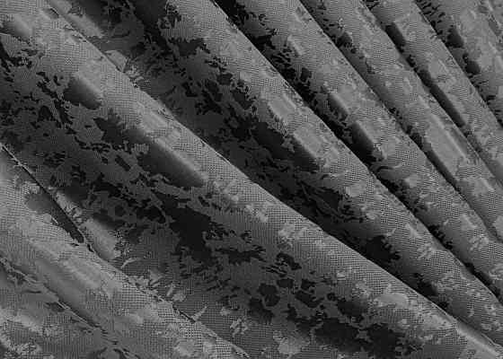 Комплект штор VR-Textil Льон Мармур 150х270 2шт і Тюль 500х270 1267ш-115т Сіро-коричневий з білим 71-141/4 Київ