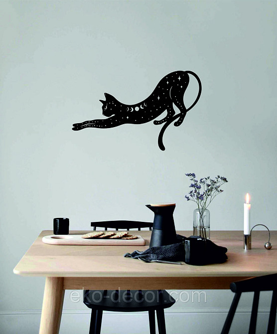 Декоративне настінне 3D Панно «Кіт» Декор на стіну з об'ємом Київ - фото 2