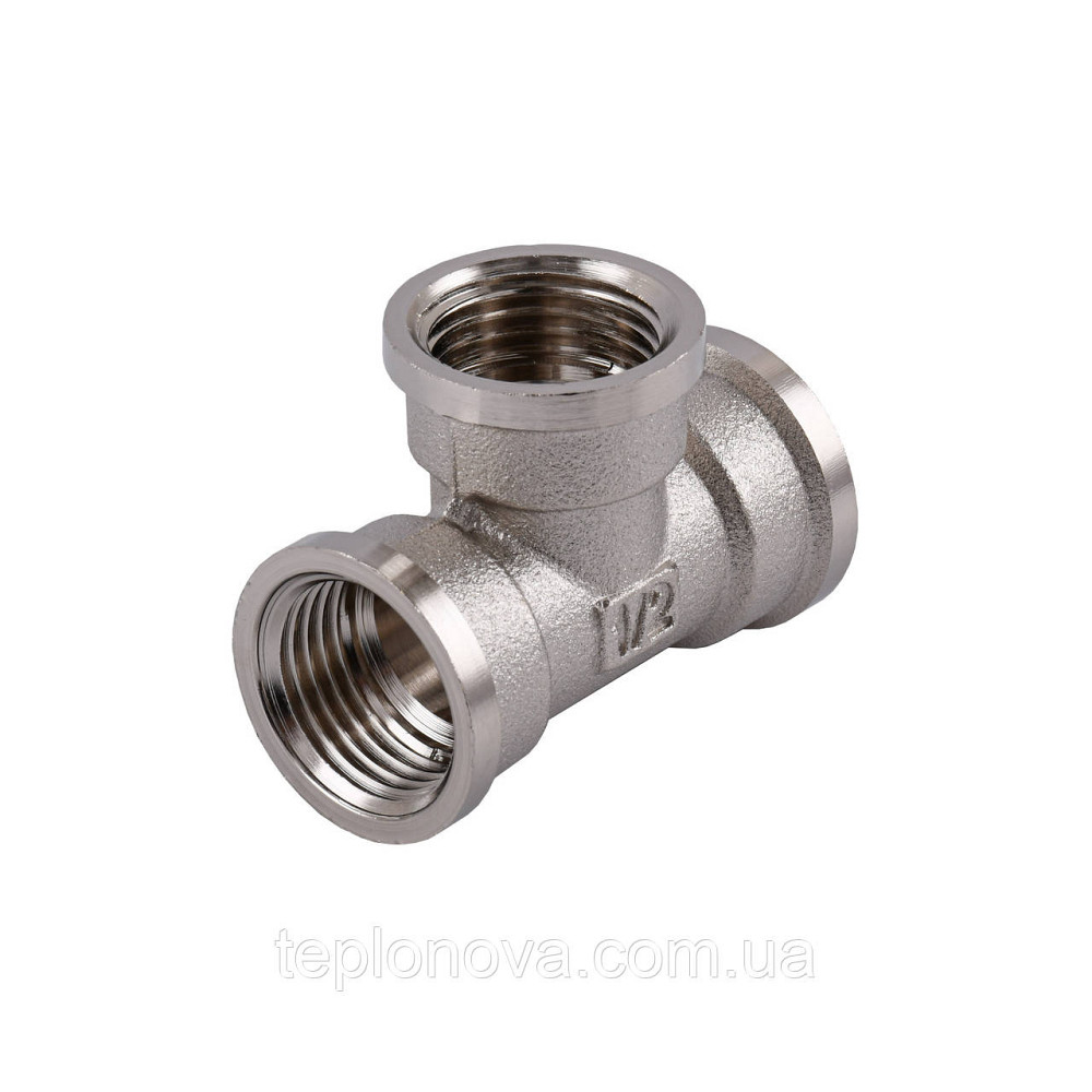 Тройник 1/2″ВВВ никелированный NT331S OPTIMUM Черновцы - изображение 1