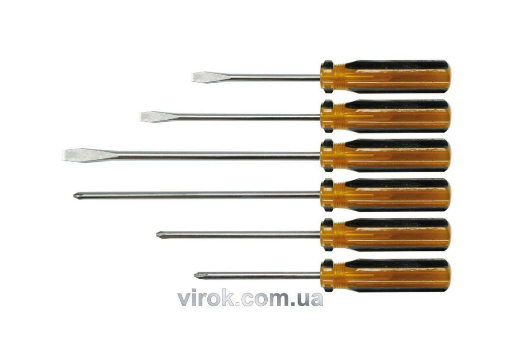 Набір викруток VOREL : пластмасова ручка. 6шт. [20/80] Одесса - изображение 1