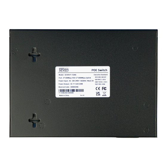 PoE коммутатор 8 портов SEVEN P-7328G (POE: 8, UP: 2G) Киев