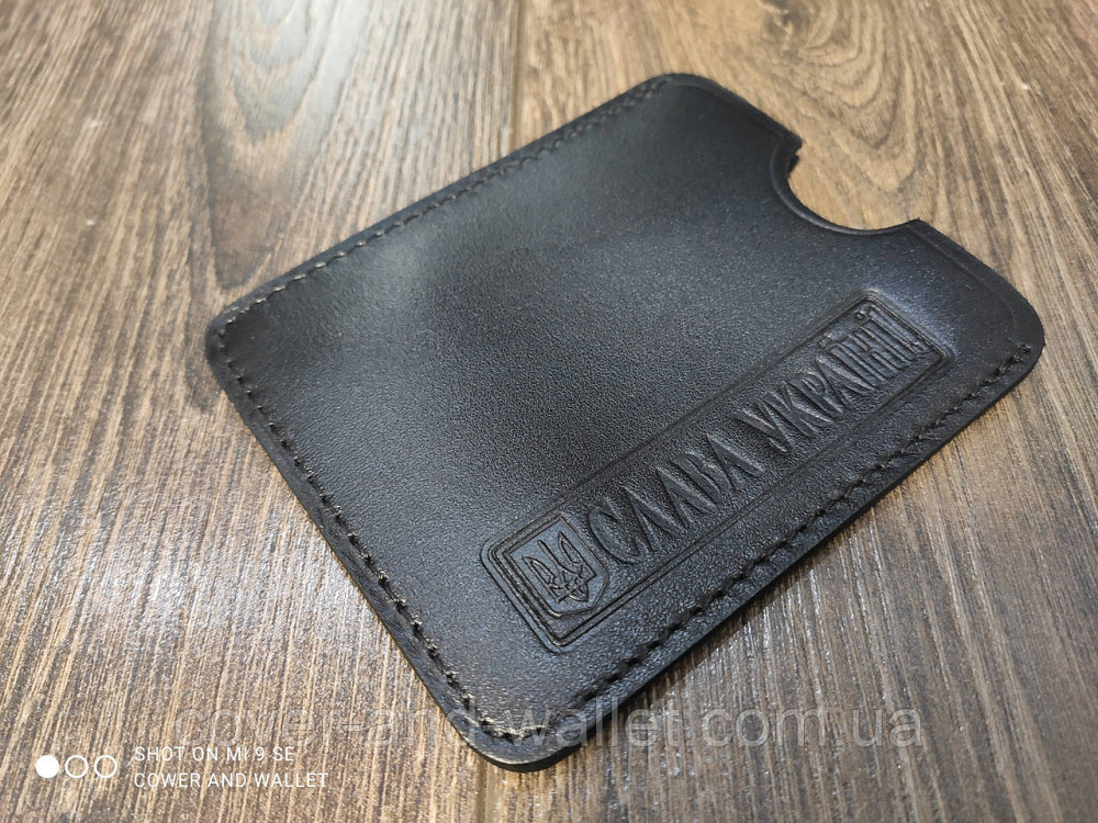 Чохол обкладинка для дозволу на зброю з натуральної шкіри Київ - фото 5