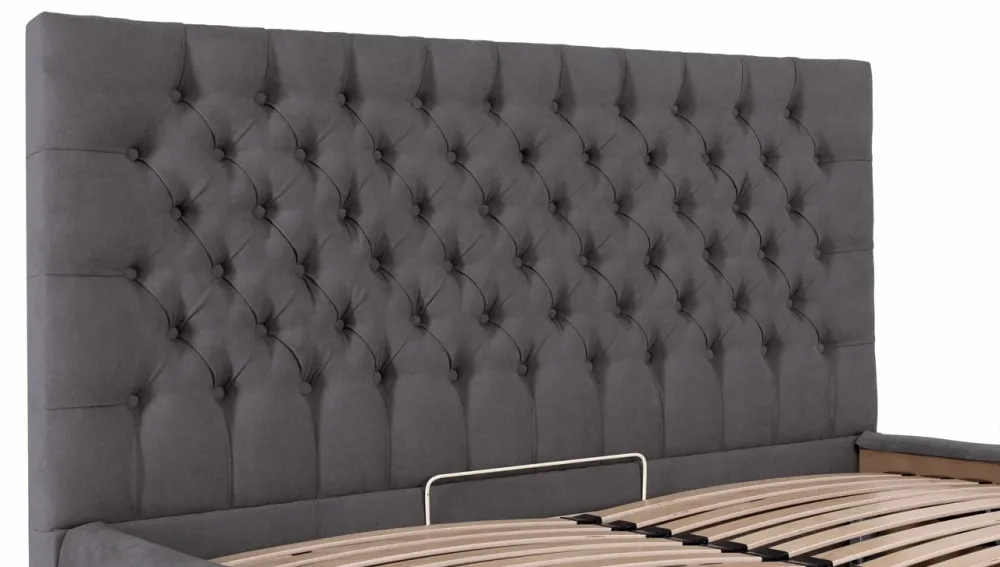 Ліжко Cambridge Comfort 120 х 190 см Місті Dark Grey З підйомним механізмом та нішою для білизни Темно-сірий Дніпро - фото 19
