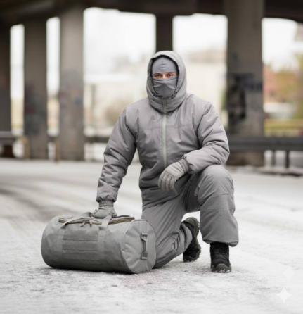 Костюм чоловічий зимовий Oblivion Level 7 куртка та штани ВТ6057 K7-00 (розмір 2XL-3XL) Світло-сірий Вінниця