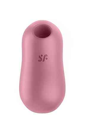 Вакуумний стимулятор із вібрацією Satisfyer Cotton Candy Light Red Sex Aura Київ