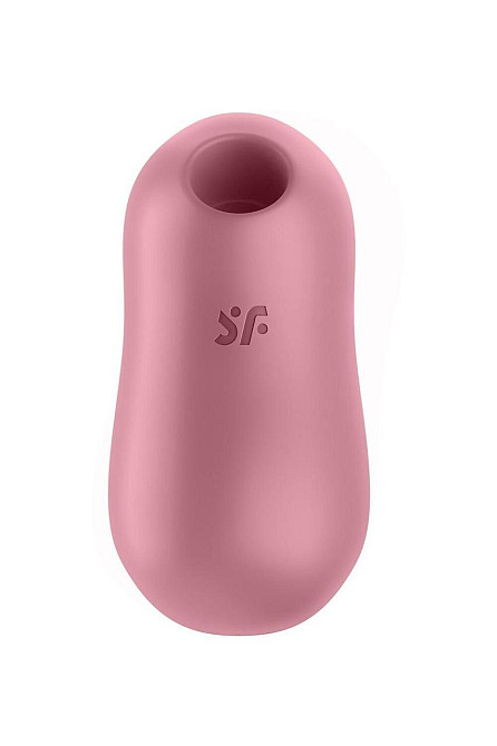 Вакуумний стимулятор із вібрацією Satisfyer Cotton Candy Light Red Sex Aura Київ - фото 3