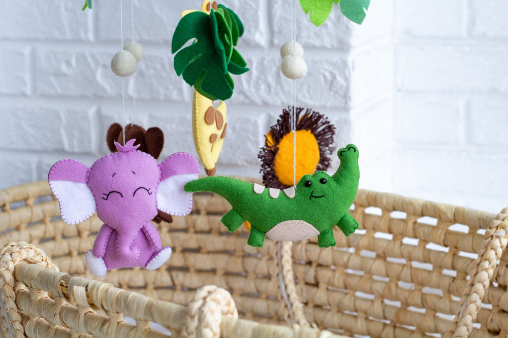 Дитячий мобіль на ліжечко для немовлят WooolyWool «Африка» Київ - фото 3