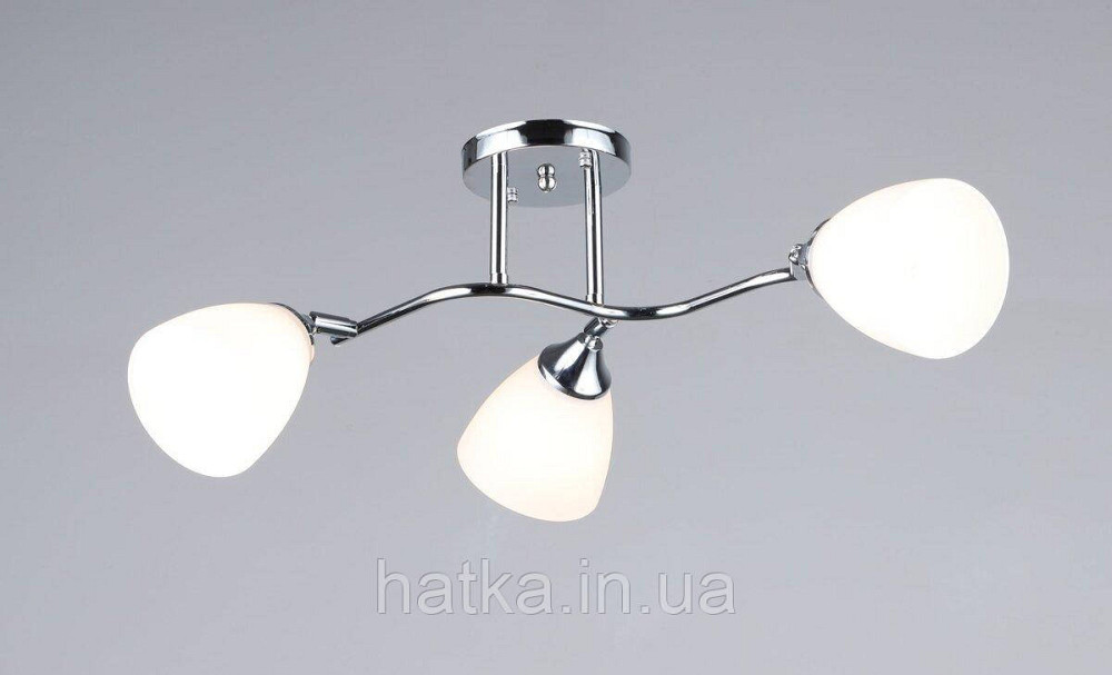 Люстра стельова на 3 плафони VALESO K2313/3, хромовий (E27) Київ - фото 1