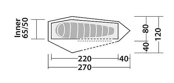 Намет одномісний Robens Cress 1 Pro (130397) Київ