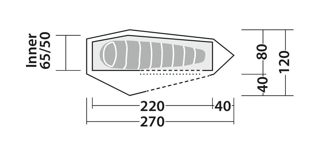 Палатка одноместная Robens Cress 1 Pro (130397) Київ - фото 3