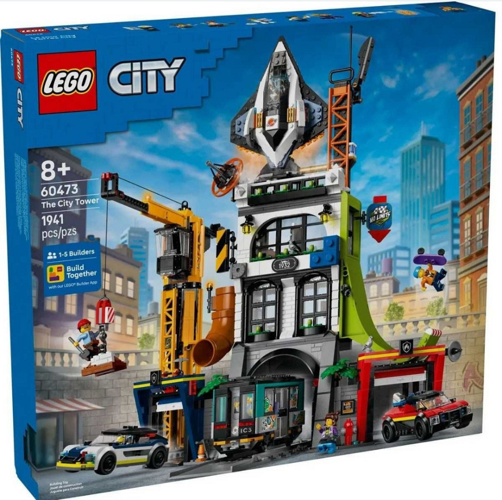 Конструктор LEGO City 60473 Городская башня (1941 Деталь) Киев - изображение 2