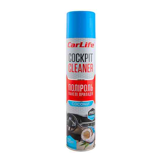 Полироль для панели приборов CarLife Cockpit Cleaner Кокос, 320мл Львов